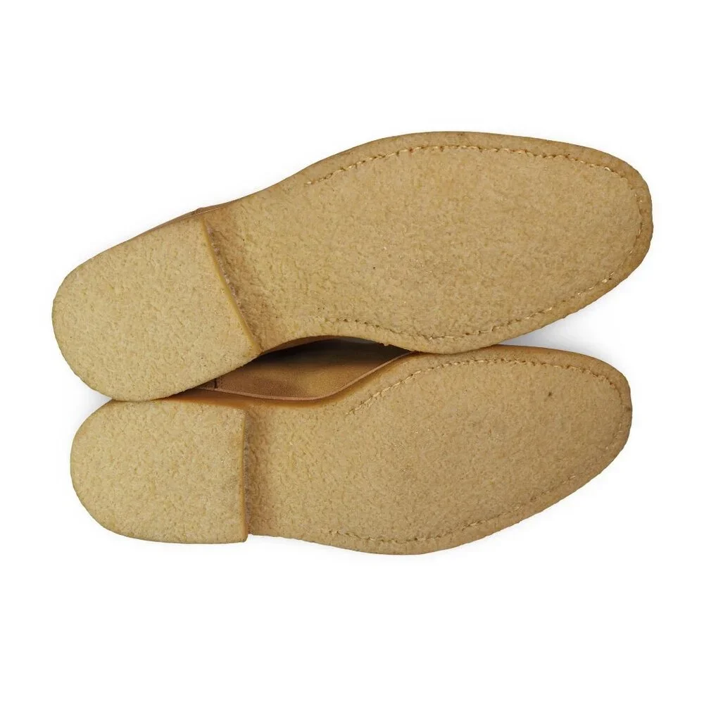 Oliver Cabell‎ Crepe Sole Suede Chelsea Boots Men's 8/41 Cappuccino Brown
